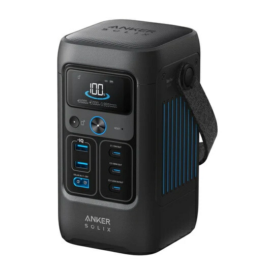 【貨物輸送無料】船掛かり・ジャパン A1727511 Anker Solix C200 DC Portable Power Station (黒いこと)【店卸し資産準拠集団:お取り寄せ】