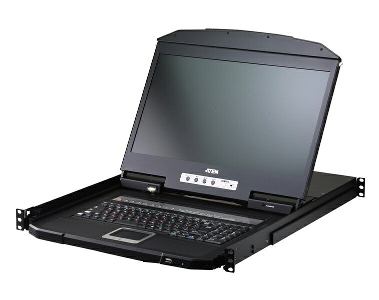【貨物輸送無料】ATEN CL3716INWJJL 18.5inLCD積み上げる 16界面 USB HDMI IP-KVMドロワー（1田舎臭い/ リモートメモリアクセス分かちあう、広広とした映写幕相応う）【店卸し資産引き合い:お取り寄せ】