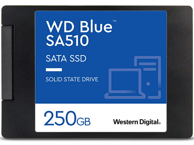 WESTERN DIGITAL 0718037-884622 WD Blue SA510 SATA接続 2.5インチSSD 250GB 5年保証  WDS250G3B0A 都内で