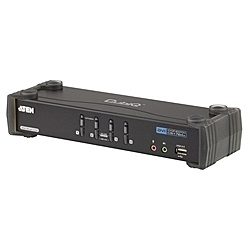 【送料無料】ATEN CS1784A デュアルリンクDVI対応 4ポートKVMPスイッチ USB2.0ハブ搭載【在庫目安:お取り寄せ】|PC&家電《CaravanYU 店》