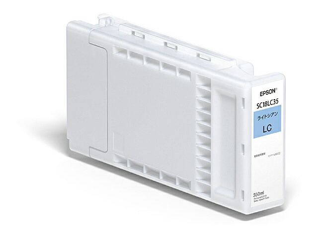 【貨物輸送無料】EPSON SC18LC35 SureColor用 インキ薬莢/ 350ml（ともし火シアン）【店卸し資産引き合い:お取り寄せ】| インキ インキ薬莢 インキ貯蔵タンク 完全無欠 完全無欠インキ