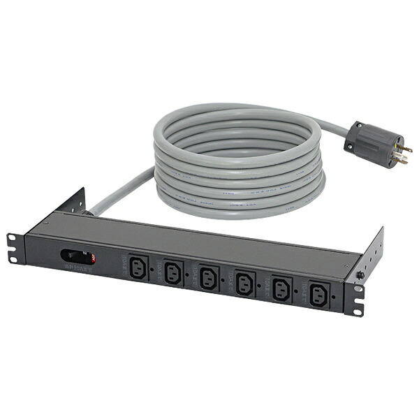 【送料無料】 摂津金属工業 DM-200306C-N1 コンセントユニット（200V 30A 6口） 【在庫目安:お取り寄せ】| オフィス オフィス家具 サーバーラック用サプライ サプライ オプション