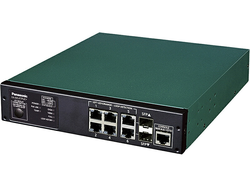 その他 Panasonic FA-ML8TPoE+ PN230893 GA-ML8TPoE+(PN260893)｜PoE給電スイッチングハブ｜スイッチング