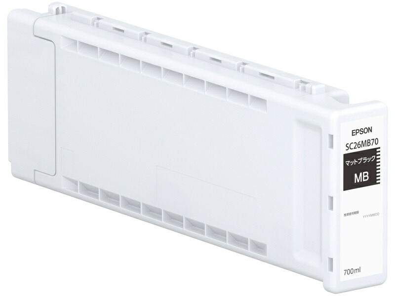【送料無料】 EPSON SC26MB70 SureColor用 インクカートリッジ/ マットブラック（700ml） 【在庫目安:お取り寄せ】| インク インクカートリッジ インクタンク 純正 純正インク