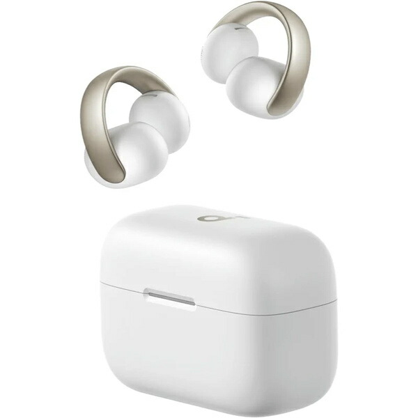 【送料無料】アンカー・ジャパン A3388N21 Soundcore AeroClip (Bluetooth 5.4) ホワイト&ゴールド【在庫目安:お取り寄せ】|PC&家電《CaravanYU 店》