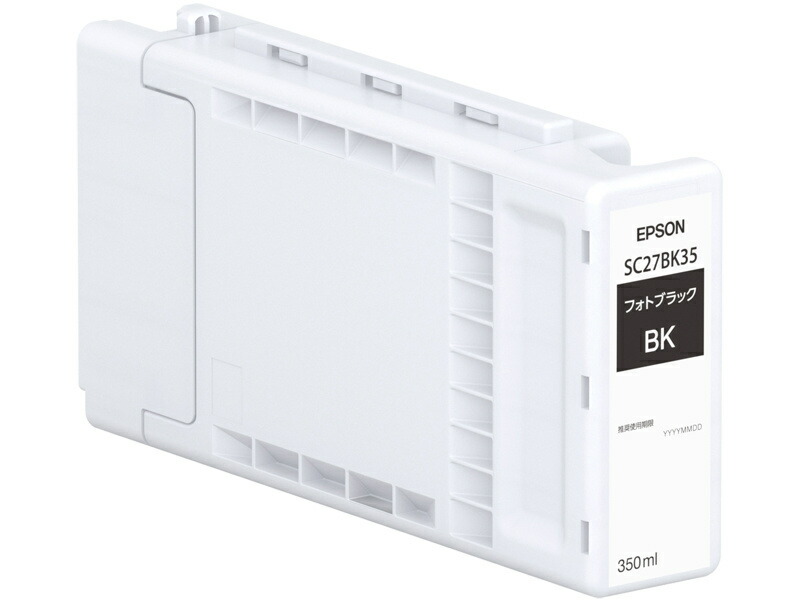 【送料無料】 EPSON SC27BK35 SureColor用 インクカートリッジ/ フォトブラック（350ml） 【在庫目安:お取り寄せ】| インク インクカートリッジ インクタンク 純正 純正インク
