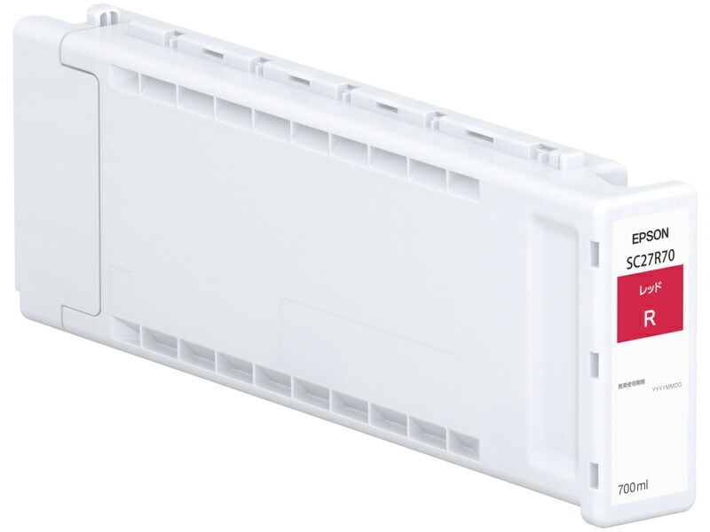 【貨物輸送無料】EPSON SC27R70 SureColor用 インキ薬莢/ 赤いこと（700ml）【店卸し資産引き合い:お取り寄せ】 パソコン・周辺機器-PCサプライ・消耗品