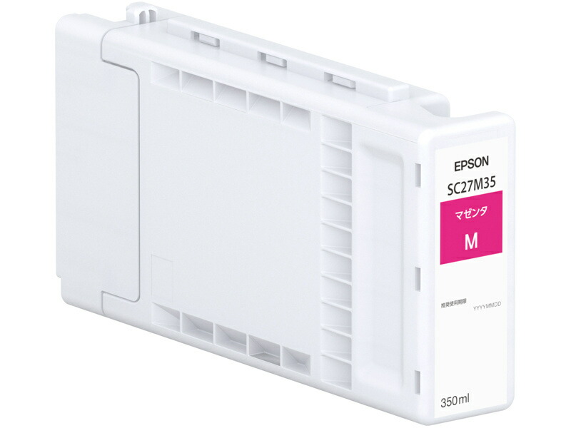 【送料無料】 EPSON SC27M35 SureColor用 インクカートリッジ/ マゼンタ（350ml） 【在庫目安:お取り寄せ】| 消耗品 インク インクカートリッジ インクタンク 純正 インクジェット プリンタ 交換 新品 マゼンタ