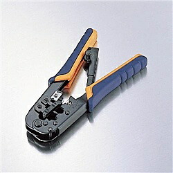 【貨物輸送無料】ELECOM LD-KKTR ラチェットタイプRJ45繋ぎかしめ手道具【店卸し資産引き合い:お取り寄せ】