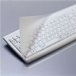 ELECOM PKU-FREE1 フリータイプキーボードカバー【在庫目安:僅少】| パソコン周辺機器 キーボードカバー キーボード カバー 保護 汚れ ホコリ 防止 こぼす 飲み物 パソコン PC画像