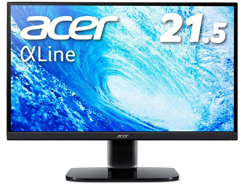 Acer KA222QBbmiix 21.5インチワイド液晶ディスプレイ 21.5型 1920×1080 HDMI ミニD-Sub ブラック  スピーカー搭載 VA 非光沢 フルHD 16:9 250cd 1ms 華麗