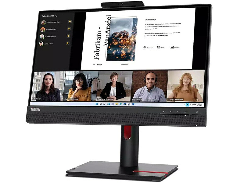 【送料無料】 レノボ・ジャパン 12N9GAR1JP ThinkCentre Tiny-in-One 22 Gen 5 (タッチ対応モデル)（21.5型/ タッチパネル/ 1920×1080/ DisplayPort x1、HDMI x1/ 黒/ ステレオスピーカー(内蔵) (3W x2)） 38,474円