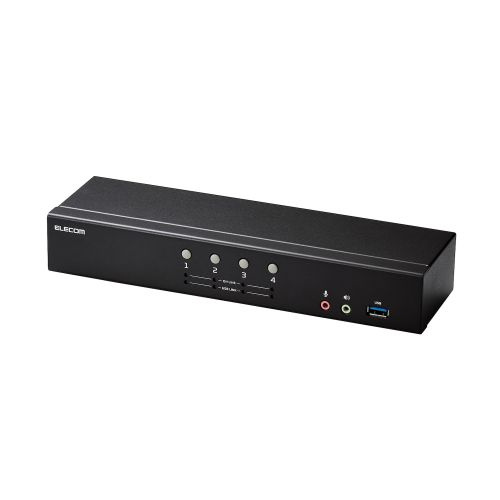 【貨物輸送無料】ELECOM KVM-NDUS4 マイコンうつり変わり器(KVM)/ DisplayPort/ 4界面【店卸し資産標準尺度:お取り寄せ】