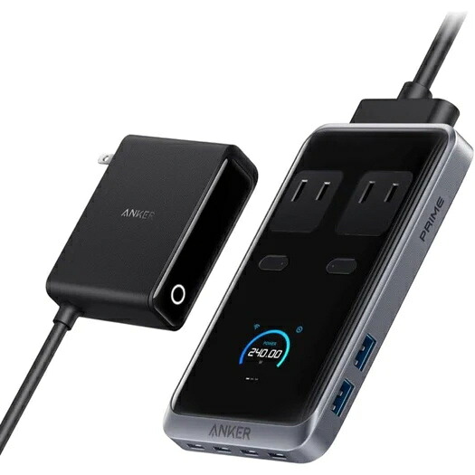 【送料無料】 アンカー・ジャパン A91B2NF1 Anker Prime Charging Station (8-in-1 240W) ブラック 【在庫目安:僅少】