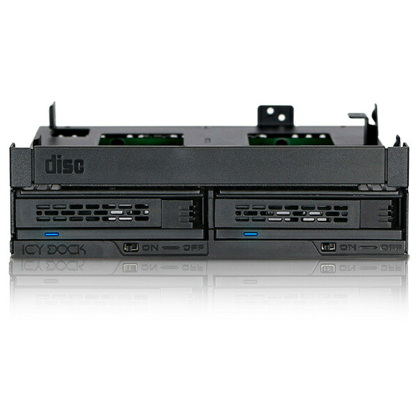【送料無料】ICY DOCK MB732SPO-B ICYDOCK 2x 2.5インチHDD/ SSD + ウルトラスリム/ スリムODD搭載用リムーバブルケース 5.25インチベイサイズ【在庫目安:お取り寄せ】|PC&家電《CaravanYU 店》