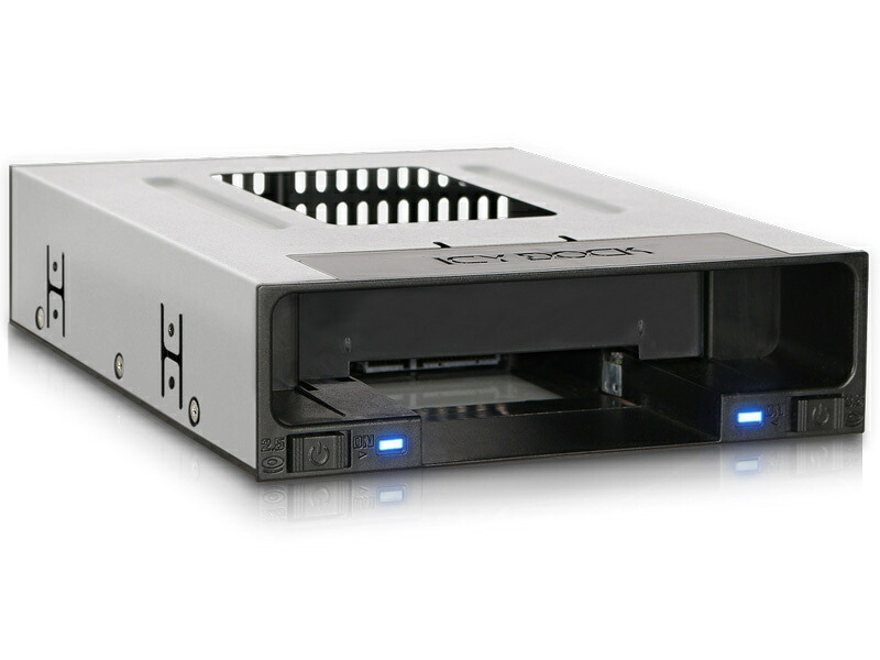 【送料無料】ICY DOCK MB795SP-B ICYDOCK 2.5インチ & 3.5インチ SSD/ HDD搭載用リムーバブルケース 5.25インチベイサイズ トレイレスタイプ【在庫目安:お取り寄せ】|PC&家電《CaravanYU 店》