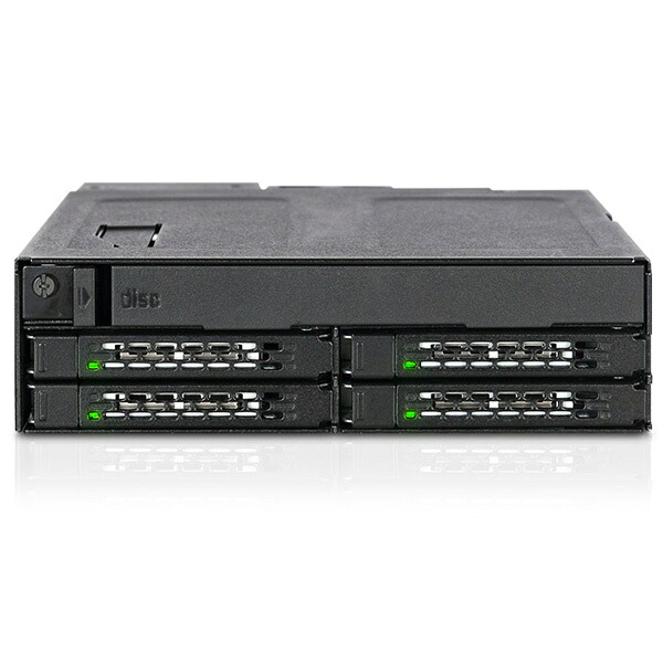 【送料無料】 ICY DOCK MB604SPO-B ICYDOCK　4x 2.5インチSSD /HDD ＋ 1x スリムODD搭載用リムーバブルケース 5.25インチベイサイズ 【在庫目安:お取り寄せ】