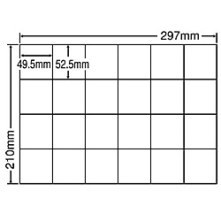 【送料無料】 東洋印刷 C24P シートカットラベル A4版 24面付(1ケース500シート) 【在庫目安:お取り寄せ】| ラベル シール シート シール印刷 プリンタ 自作