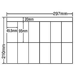 【送料無料】 東洋印刷 CH12PF シートカットラベル A4版 12面付(1ケース500シート) 【在庫目安:お取り寄せ】| ラベル シール シート シール印刷 プリンタ 自作