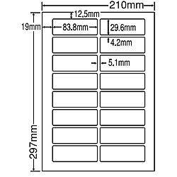 【送料無料】 東洋印刷 LDW16UCF シートカットラベル A4版 16面付(1ケース500シート) 【在庫目安:お取り寄せ】| ラベル シール シート シール印刷 プリンタ 自作