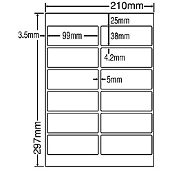 【送料無料】 東洋印刷 LDW12PKF シートカットラベル A4版 12面付(1ケース500シート) 【在庫目安:お取り寄せ】| ラベル シール シート シール印刷 プリンタ 自作