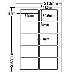 【送料無料】 東洋印刷 CL35 シートカットラベル A4版 10面付(1ケース500シート) 【在庫目安:お取り寄せ】| ラベル シール シート シール印刷 プリンタ 自作