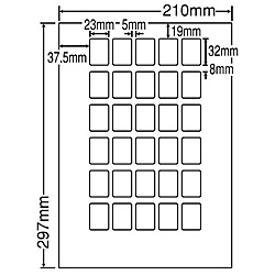 【送料無料】 東洋印刷 LDW30PBF シートカットラベル A4版 30面付(1ケース500シート) 【在庫目安:お取り寄せ】| ラベル シール シート シール印刷 プリンタ 自作