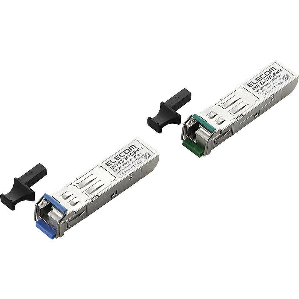 【送料無料】 ELECOM EHB-EX-SFPGBW-P スイッチ用SFPモジュール/ 1000BASE-BX/ BWDMセット 【在庫目安:お取り寄せ】| パソコン周辺機器
