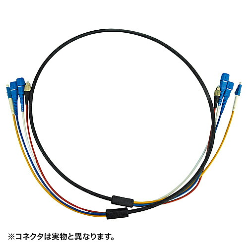 【送料無料】サンワサプライ HKB-LCLCWPRB1-05 防水ロバスト光ファイバケーブル(5m・ブラック)【在庫目安:お取り寄せ】|PC&家電《CaravanYU 店》