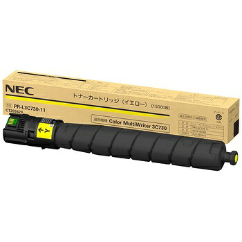 【送料無料】NEC PR-L3C730-11 トナーカートリッジ（イエロー）【在庫目安:お取り寄せ】| トナー カートリッジ トナーカットリッジ トナー交換 印刷 プリント プリンター｜PC＆家電《CaravanYU 店》