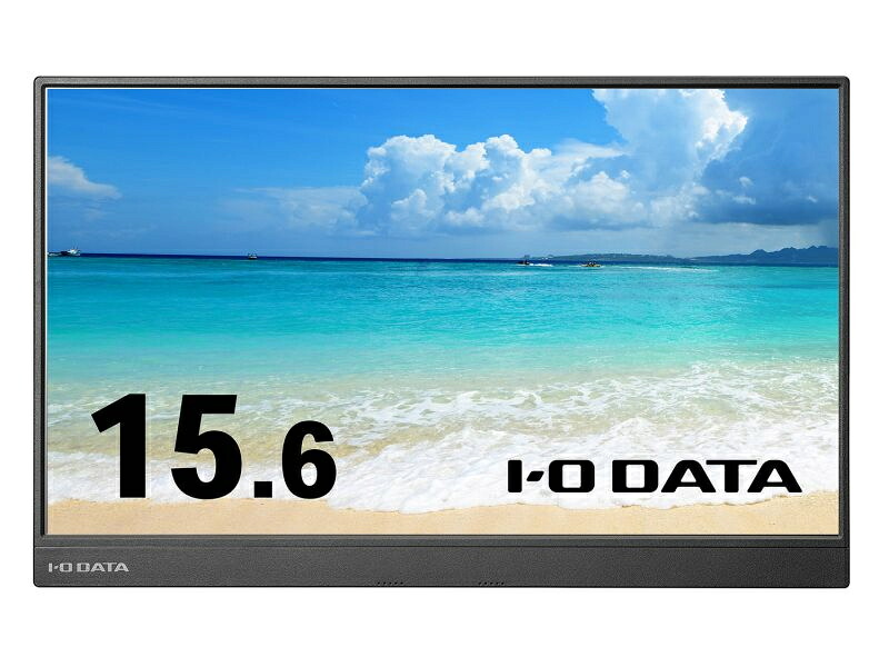 【貨物輸送無料】IODATA LCD-CF161XDB-M-AG 移動性見せびらかす 15.6型/ 1920×1080/ HDMI(ミニ)×1、USB Type-C(DisplayPort Alt Mode)×1/ 黒いこと/ 金棒引き：あり/ 持っていくに助けになる＆テレ細工物に至適！/ 抗菌