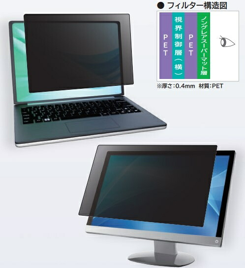 【送料無料】光興業 LN9-270 覗き見防止フィルター Looknon-N9 デスクトップ用 27.0インチ(16:9)【在庫目安:お取り寄せ】|PC&家電《CaravanYU 店》