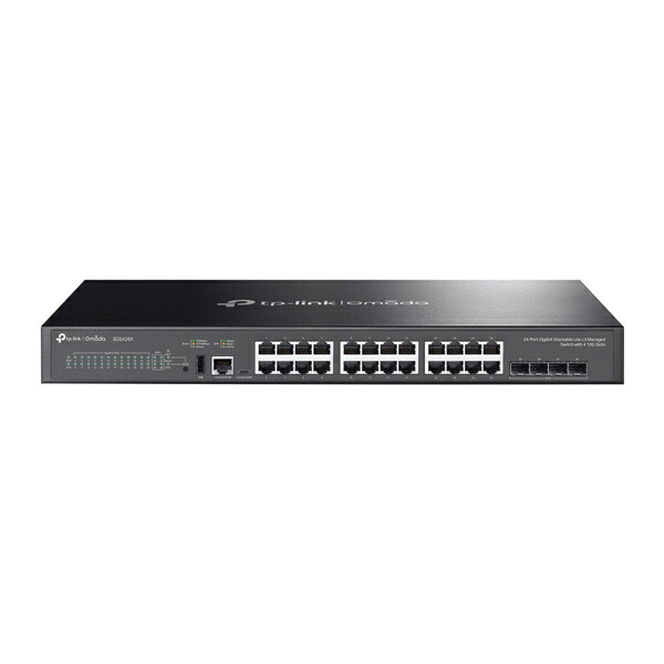 【貨物輸送無料】TP-LINK SG5428X(un) Omada ギガビットポート×24 /10G拡張スロット×4 スタッカブルライトL3マネージスイッチ【店卸し資産引き合い:お取り寄せ】| マイコン境界線の外側機材 パソコン・周辺機器-ネットワーク機器