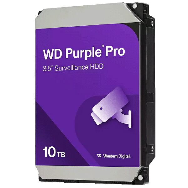 【送料無料】 WESTERN DIGITAL 0718037-901275 WD Purple Pro セキュリティシステム向け SATA3 6Gbps(SATA6G) 3.5型 ハードディスク 10TB WD102PURP 【在庫目安:僅少】| パソコン周辺機器