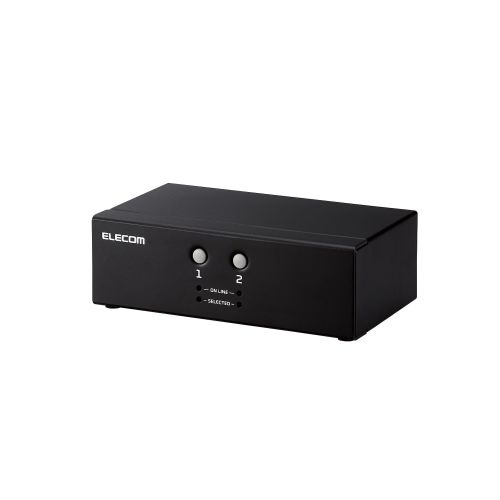 【送料無料】 ELECOM KVM-NVXSN2 パソコン切替器(KVM)/ VGA対応/ 2台切替 【在庫目安:お取り寄せ】