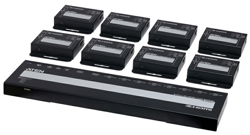 【貨物輸送無料】ATEN VS1828KIT 8 Port 4K HDMI 分かちあう取りひろげる器仕掛ける【店卸し資産引き合い:お取り寄せ】