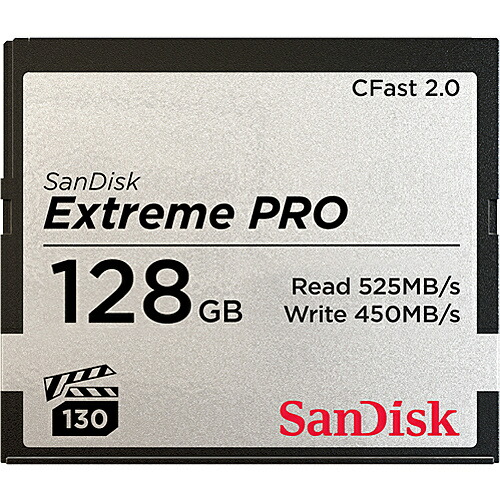 【送料無料】 SDCFSP-128G-J46D SanDisk エクストリーム プロ CFast 2.0 カード 128GB 【在庫目安:お取り寄せ】