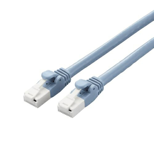 【送料無料】 ELECOM LD-GPAT/BU3/RS1 LANケーブル/ CAT6A対応/ EU RoHS指令準拠/ 爪折れ防止/ 簡易パッケージ仕様/ 3m/ ブルー/ 10個セット 【在庫目安:お取り寄せ】