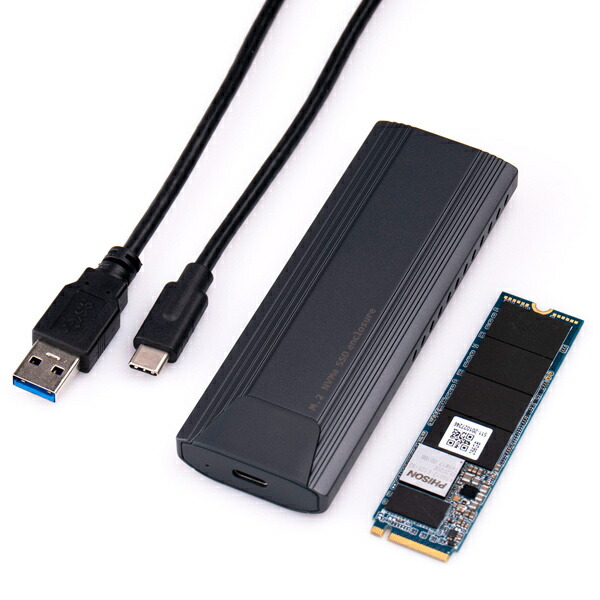 エレコム　ELECOM　SSDケース USB-C USB-A接続 ブラック　LGB-PNV02UC