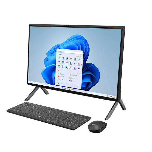 【送料無料】富士通 FMVF77H3B ESPRIMO FH77/ H3 ブラック(Core i7-1260P/ 16GB/ SSD・512GB/ DVDスーパーマルチ/ Win11Home64/ Office Home & Business 2021(個人向け)/ 23.8型)【在庫目安:お取り寄せ】|PC&家電《CaravanYU 店》
