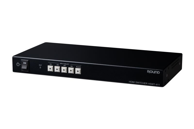 【送料無料】ラウンド HSWT-411 HDMI 4chセレクター（4入力1出力、業務用、外部制御対応）【在庫目安:お取り寄せ】｜PC＆家電《CaravanYU 店》