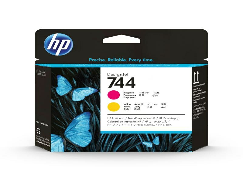 【送料無料】 F9J87A HP744プリントヘッドマゼンタ/ イエロー 【在庫目安:僅少】