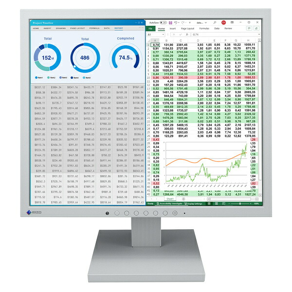 【貨物輸送無料】EIZO S1734-TGY 液晶見せびらかす 17型/ 1280×1024/ DVI、D-Sub/ セレーングレイ/ 金棒引き：なし【店卸し資産標準尺度:少ない】