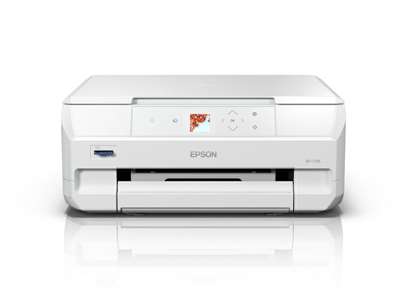 【送料無料】EPSON EP-717A A4カラーインクジェット複合機/ Colorio/ 6色/ 無線LAN・Wi-Fi/ 1.44型液晶【在庫目安:僅少】| プリンター プリンタ 複合機｜PC＆家電《CaravanYU 店》