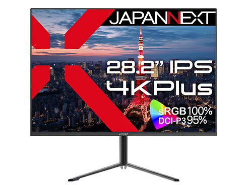 【貨物輸送無料】JAPANNEXT JN-282IPS4KP 液晶見せびらかす 28型/ 3840×2560/ HDMI×2、DP×2/ 黒いこと/ 金棒引き有/ 2年言いはなつ【店卸し資産標準尺度:お取り寄せ】