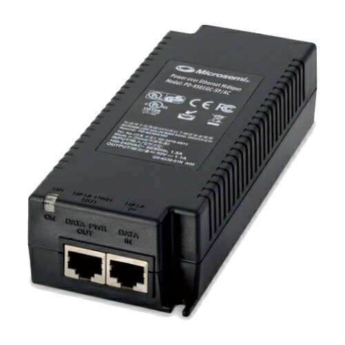 【送料無料】 Microchip PD-9501GC-SP/AC-JP PoEインジェクタ 1ポート 60W UPoE 落雷対策付（ACケーブル付） 【在庫目安:お取り寄せ】