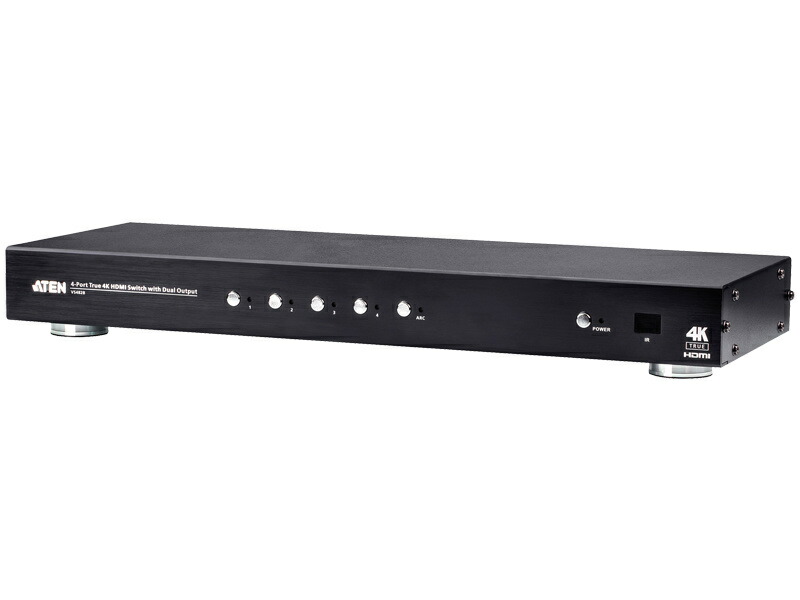 【送料無料】ATEN VS482B 4入力HDMIスイッチャー（デュアル出力、4K60p対応）【在庫目安:お取り寄せ】 その他-切替機・分配器