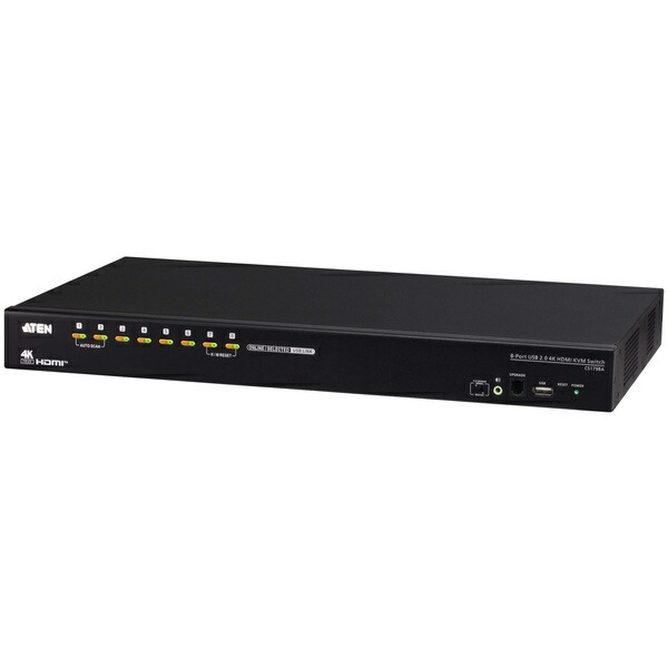 【送料無料】ATEN CS1798A 8ポート USB HDMI KVMスイッチ(USB 2.0&4K対応)【在庫目安:お取り寄せ】| パソコン周辺機器 KVMスイッチ ラックマウント KVM スイッチ PC パソコン|PC&家電《CaravanYU 店》