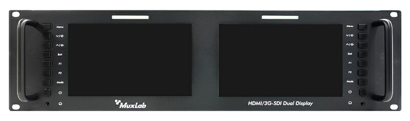 【送料無料】ジャパンマテリアル MUX-PV500841-V2 4K30p対応HDMI/ 3G-SDIデュアルモニター【在庫目安:お取り寄せ】｜PC＆家電《CaravanYU 店》