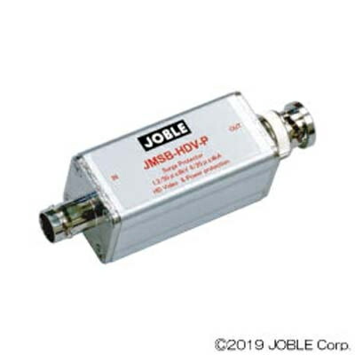 【送料無料】ジョブル JMSB-HDV-P 電源重畳対応映像/ 高周波信号用サージプロテクター (BNCオス⇔メス)【在庫目安:お取り寄せ】